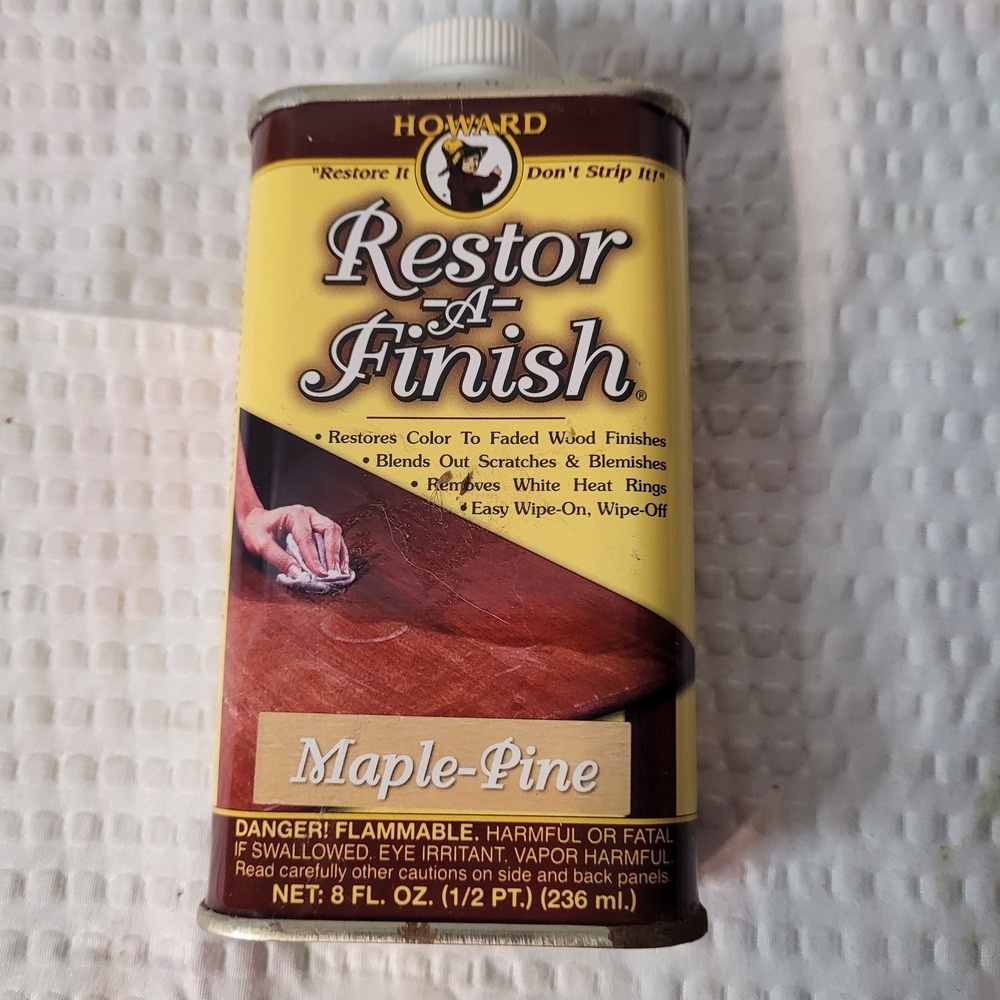 Howard Restor-A-Finish Maple-Pine Wood Finish Restorer 8 oz RF2008‎ Brown
